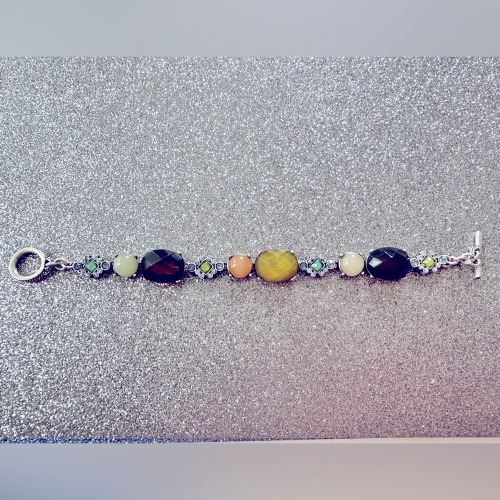Elegant Multicolor Gemstone Bracelet